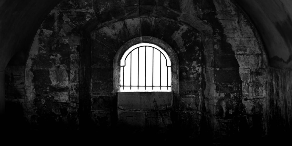 Monochrome Prison Cell