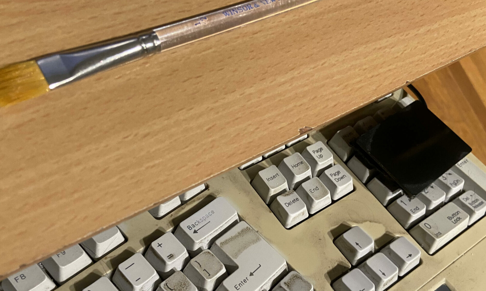 Paintbrush and Keyboard
