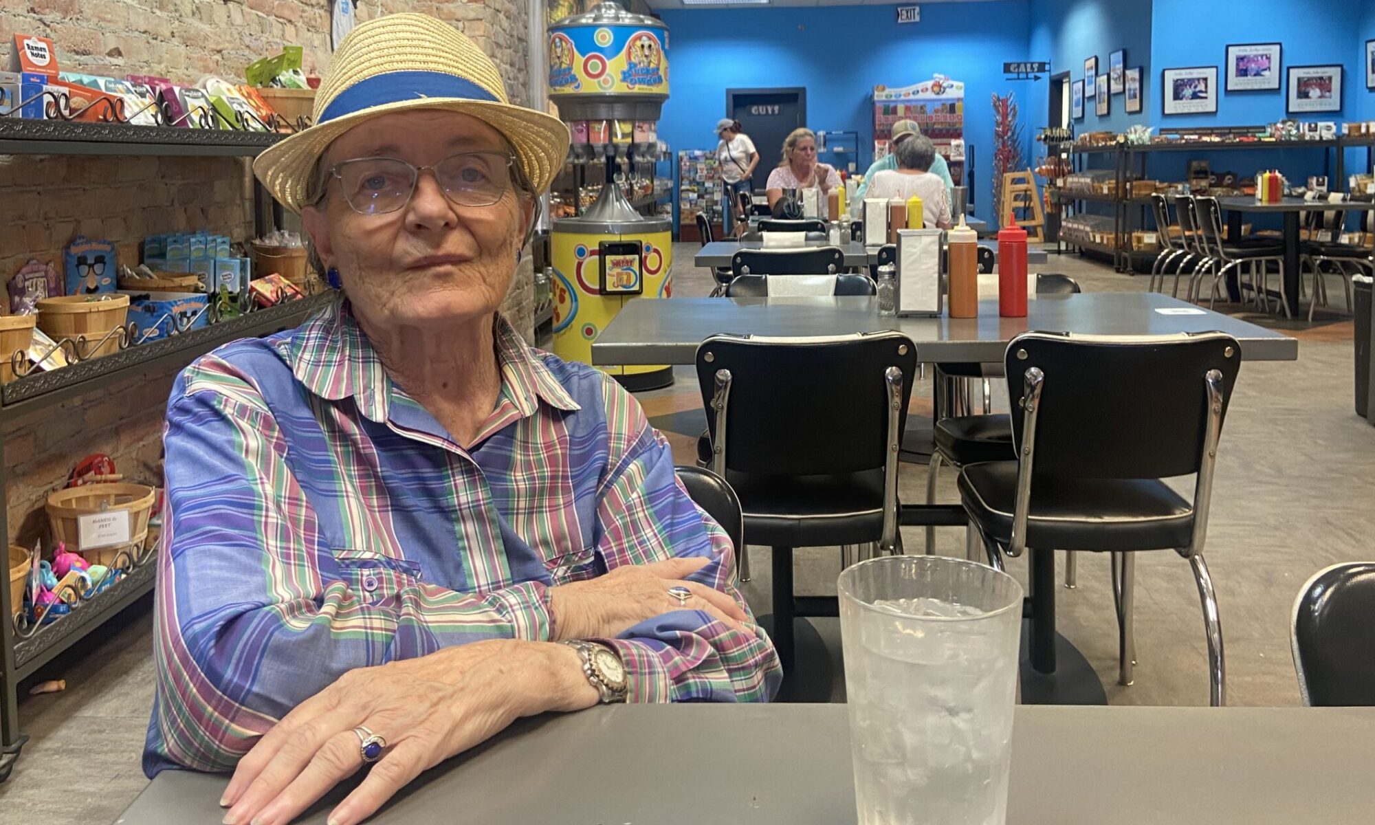 Mom In a Diner in Montana